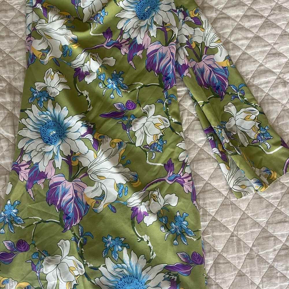 Tuckernuck Green Floral One-Shoulder Maxi Dress - Picture 13 of 15
